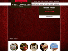 Tablet Screenshot of hotelcongress.com